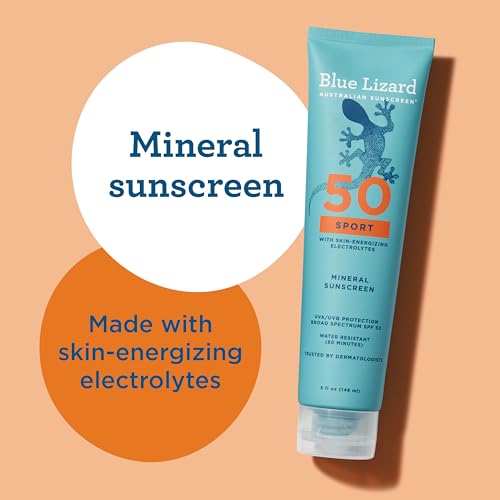 Blue Lizard Sport Mineral SPF 50 Lotion, Ideal for Athletes, 100% Mineral Sunscreen Actives, Fragrance-Free, Paraben-Free, Vegan, 5 fl oz - Image 5