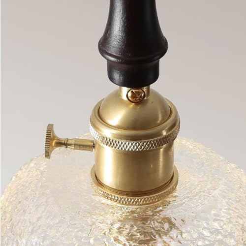 Suspension laiton vintage avec douille E27 pour eclairage chic - 7