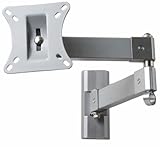 VideoSecu Computer Monitor LCD Wall Mount Bracket for VESA100X100 75X75 TV LCD and Display Loading 55lbs- Silver 3YJ