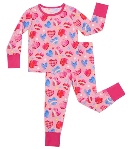 Image of Toddler Boys Girls Clothes Viscose from Bamboo Long Sleeve Top and Pants Clothing Set Soft 2Pcs Kid Outfit