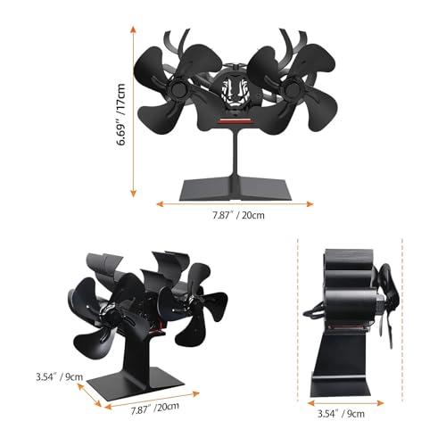 Ventilateur de poêle non alimenté avec protection contre la surchauffe - 6