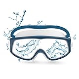 【Garantía de visión clara】Las lentes de las gafas están hechas de policarbonato de alta pureza, que proporciona una visión clara, sin deslumbramiento en la natación.