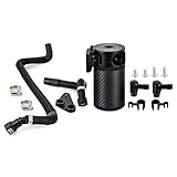 Mishimoto Carbon Fiber Baffled Oil Catch Can Kit, PCV Side, Compatible with Chevrolet Corvette Coupe C8, 2020+