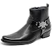 Metrocharm Diego-03 Men's Belt Chain Strap Western Cowboy Boots