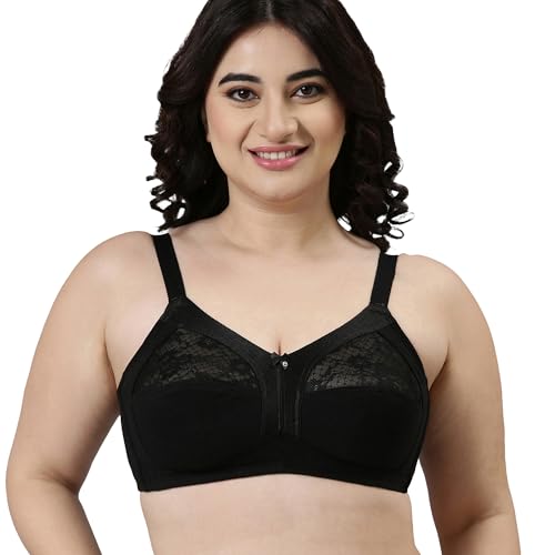 Image of Enamor Innovations Fabcool M-Frame Side Shaper Panel Women's Cotton Everyday Bra - Non Padded, Wirefree, Full Coverage - A014 (Available in Plus Sizes)