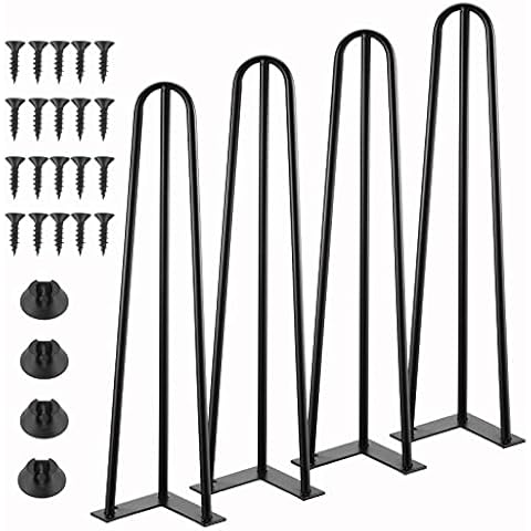 Knpwer 4 Pcs Heavy Duty Hairpin Table Legs Cover