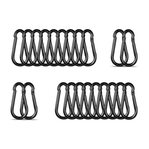High-PQ Carabiner Clip,Heavy Duty Spring Snap Hook,1.6IN(M4),20PCS