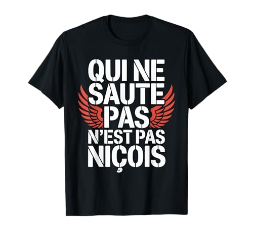 Photo de Supporter Nice Football | Qui Ne Saute Pas Niçois Fan Aiglon T-Shirt