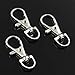 ZOJK Porte Clef 10 Pièces Couleur Argent Rhodié Mousqueton Fermoir Clés Clips Crochet Porte-Clés Fissuré Porte-Clés Résultats Fermoirs Bricolage Porte-Clés Faisant