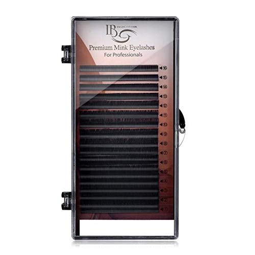 Premium Individual Mink Eyelash Extensions Box B 0.25 Mix Length 16 lines