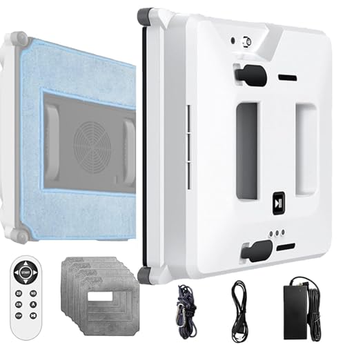 Heaxiy Robot De Limpieza De Ventanas Con Doble Rociador De Agua, Robot Limpiador De Ventanas De 3000 Pa, Aspirador De Ventanas Con Control Remoto Para Ventanas De Gran Altura Interiores Exteriores Heaxiy Robot De Limpieza De Ventanas Con Doble Rociador De Agua, Robot Limpiador De Ventanas De 3000 Pa, Aspirador De Ventanas Con Control Remoto Para Ventanas De Gran Altura Interiores Exteriores