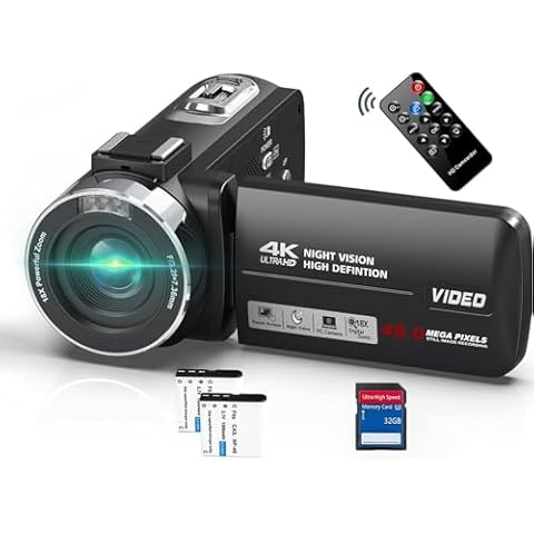 Caméscope 4K PITIKI avec Vision Nocturne Cover