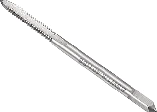 CoCud Thread Milling Taps, 1/8-40 Thread H2, High Speed Steel Machine 3 Straight Flutes Screw Threading Tool - (Applications: for Tapping Drilling Machine), 1-Piece