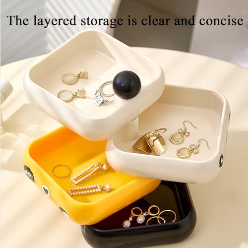Boîte à bijoux rotative pour dortoir et coiffeuse de chambre