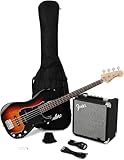 Squier Affinity Series Precision Bass Pack, 3-Color Sunburst, Laurel Fingerboard, with Gig Bag and Rumble 15 Amp