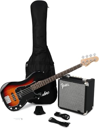 Fender Squier Affinity Series Precision Bass Kit Bajo con Amplificador y Accesorios, Diapasón Laurel,...