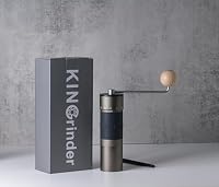 【Eisengrau】KINGrinder K6 Manuelle Kaffeemühle mit 200 einstellbaren Mahlgraden für French Press, Drip, Espresso, 25-35g Fassungsvermögen – Ansicht 6
