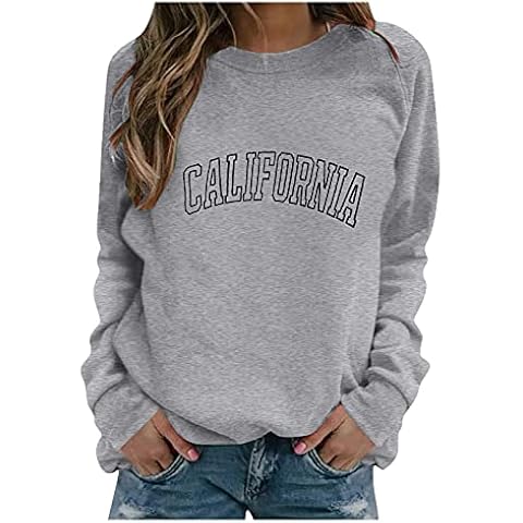 Oversized Tops for Women Long Sleeve T-Shirts Womens Sweaters Fall Sweatshirt for Women Crewneck Cover