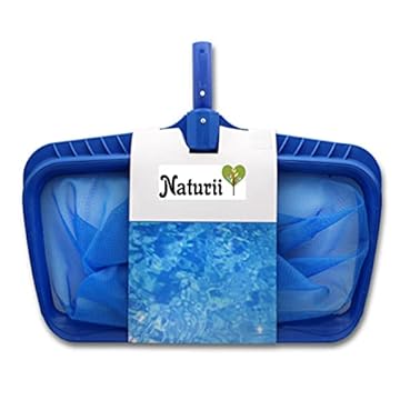 Naturii ® Svelto Retino Raccogli Foglie Piscina, Professionale per la Pulizia del Fondo e Superficie