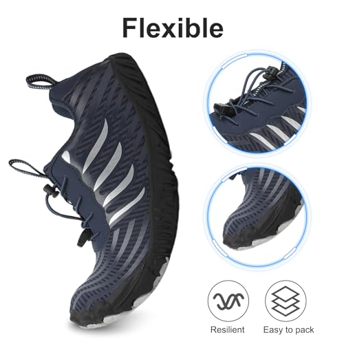 Barefoot Water Shoes for Women Men丨Unisex Pro Footwear Barefoot Shoes丨Waterproof Trail Running Healthy & Non-Slip丨Wide Toe Zero Drop Hiking 6