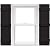 Mid America Board and Batten 14" 4 Board Joined Vinyl Standard Shutter (1 Pair) - 14 x 55 002 Black