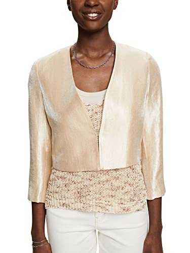 ESPRIT Collection Damen 023eo1g310 Blazer, 295/Cream Beige, 44