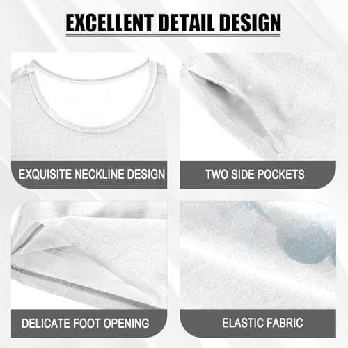 Koala Cloud Flowers White Pajama Set Short Sleeve Nightwear Soft Clothes Set Summer Pajamas Cotton 5Y4