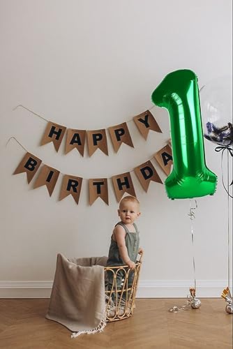 Image of 6 Balloon Numbers Birthday Decorations, 40In Green Balloons for Men Women | Eye-catching Appearance, Perfect Decorative Centerpieces, Convenient Self-sealing Structure, Widely for Various Occasions