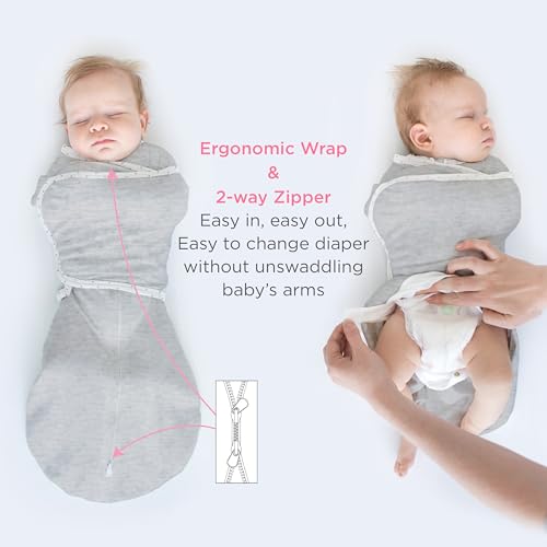 Image of SwaddleDesigns 6-Way Omni Swaddle Sack, Arms Up Swaddle for Newborn, More Options to Calm Startle Reflex, Improves Sleep