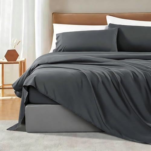 Shilucheng King Size Bed Sheets Set Microfiber...