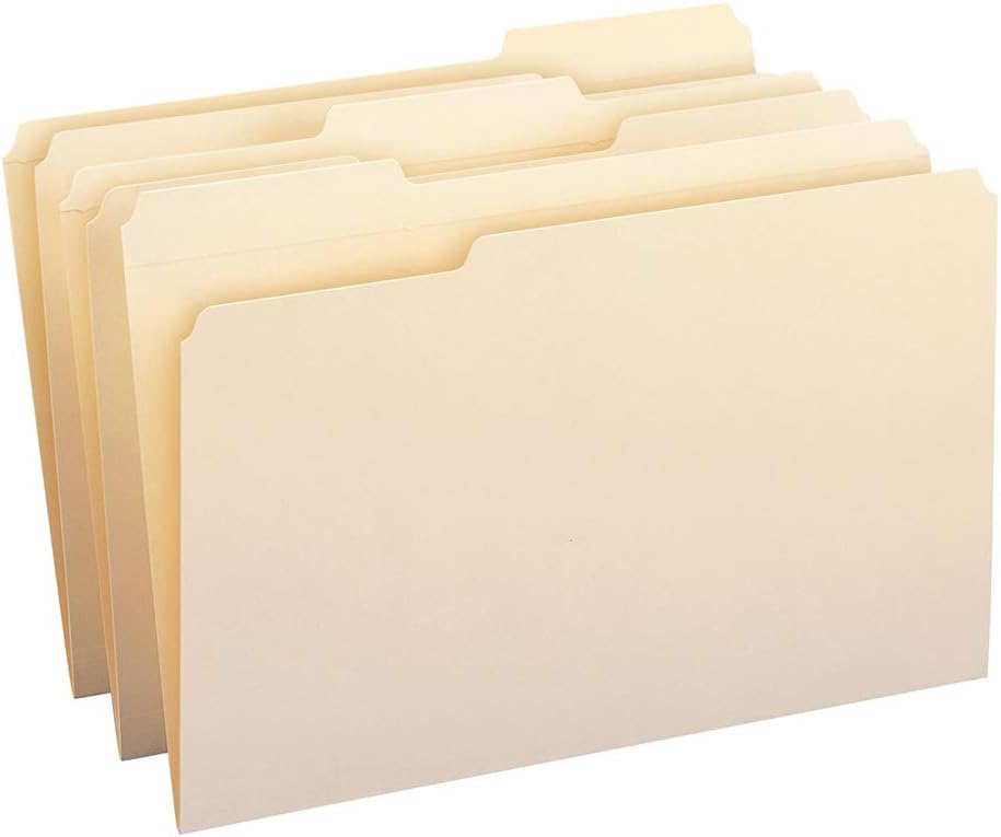 Smead File Folder, Reinforced 1/3Cut Tab, Assorted