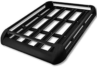 Clicksuperstore Black Aluminium Roof Rack Basket Tray Luggage Cargo Carrier with Bars 3 Limited Edition (Extra Large 63" x 44")