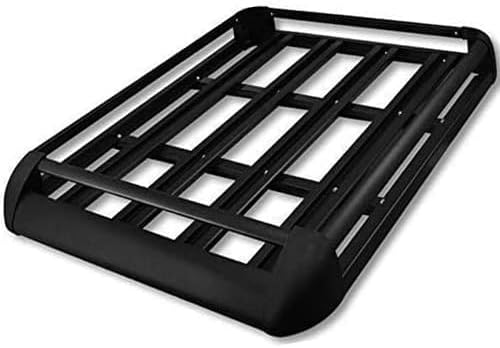 Clicksuperstore Black Aluminium Roof Rack Basket Tray Luggage Cargo Carrier with Bars 3 Limited Edition (Extra Large 63" x 44")
