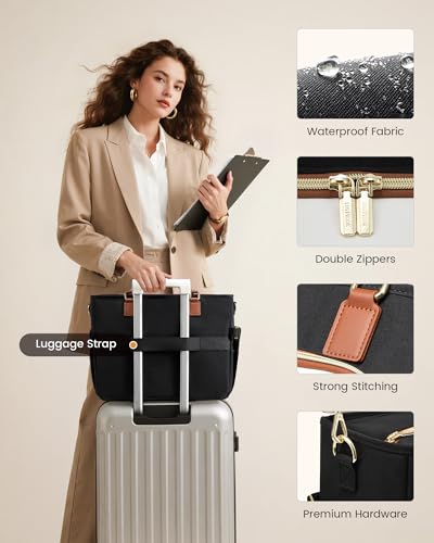 Bolso para laptop para mujer con portavasos y separador miniatura 6