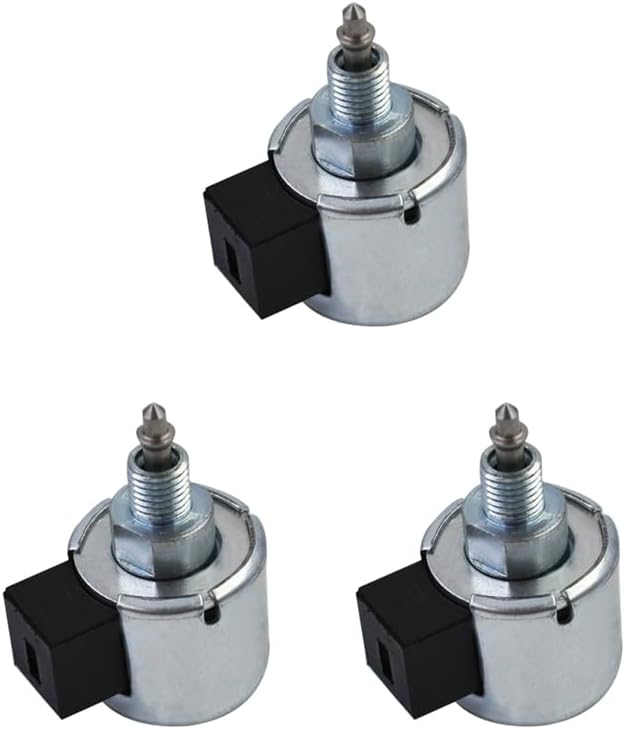 3X Carburetor Fuel Cut Off Solenoid Replacement For Briggs & Stratt0n 694393 With For Walbro Carb Carburetor - (Color: Black Silver)