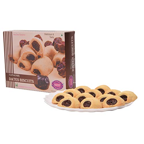 Image of Karachi Bakery Date Biscuits, 300gm | Delicious Food (Pack of 2)