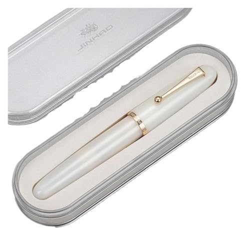 Stylo-plume ivoire grande taille en résine idéal pour la papeterie et vos notes de bureau