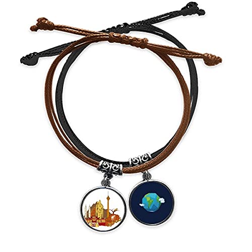 Pulsera de Malasia de cuero y cuerda de mano el regalo perfecto para amantes de los viajes