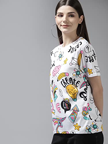 Image of THE DRY STATE Women Cotton Half Sleeve T-Shirt
