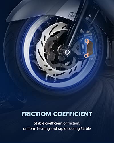 Eccpp Brake Pads Fits For 2004-2014 For Polaris Ranger, Fa354 Front And Rear Brake Pads #TOP3