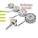 Industrial Spoke Load Cell 100KG-50T Force Sensor with Digital Display Weighing Controller Indicator Mounting Kits 4. Control(200KG,74mm(Diamater))