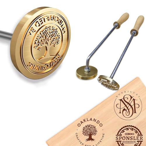 Personalised Branding Iron for Wood,Custom Logo Branding Iron,Durable Custom Logo Metal Irons for Wood Burning Stamp Leather Meat, Wood Working Handcrafted by Design.
