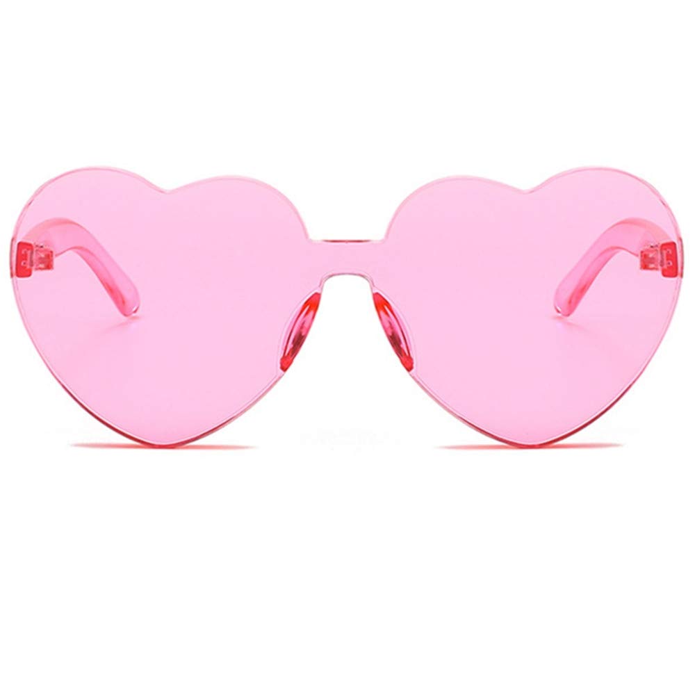 Occhiali da sole rosa amore, occhiali da donna ovali, occhiali da sole da spiaggia dal cuore di pesca