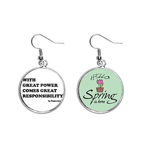 Colgante decorativo temporada pendientes de primavera para joyería de moda actual