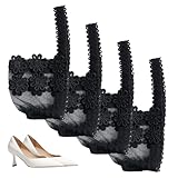 Generico Cinturini per scarpe con alto - Cintura in pizzo staccabile, Fasce per regolabili, Organizer anti-allentamento, Comodo supporto per sandali | Cinturino sicuro a stiletto per le donne che c