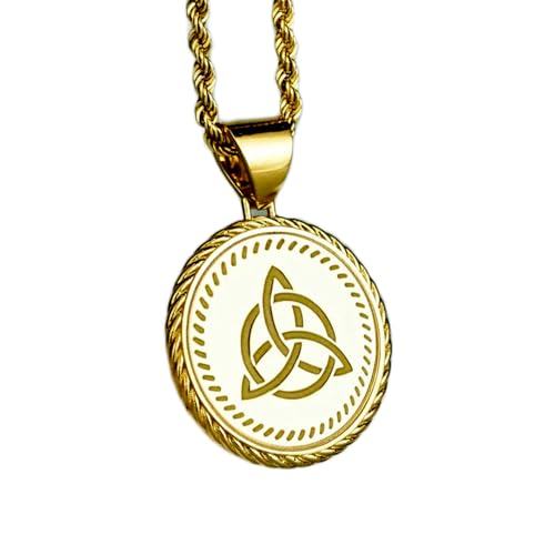 Pendentif Triquetra argent et or, le cadeau mixte idéal LKBEADS