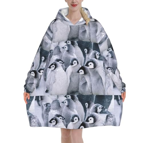 Sweat à capuche couverture contre le froid avec poches