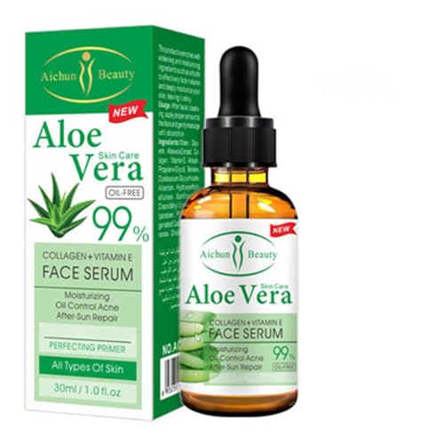 AICHUN BEAUTY Serum 99% Vitamin E Collagen Face Lifting Smoothing Oil Control Acne Perfecting Primer 4 Type (#01 ALOE VERA)