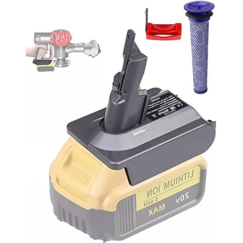 Alian V7 Battery Adapter for Dewalt 20V Battery Converted for Dyson V7 Battery,for DysonV7 Battery Replacement,for Dyson V7 Motorhead V7 Trigger V7 Absolute Cover