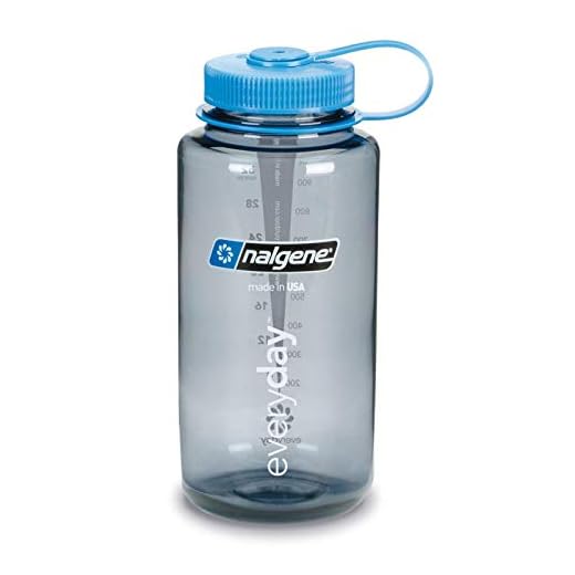 Nalgene Tritan Wide Mouth Water Bottle, 32-Ounce-Gray